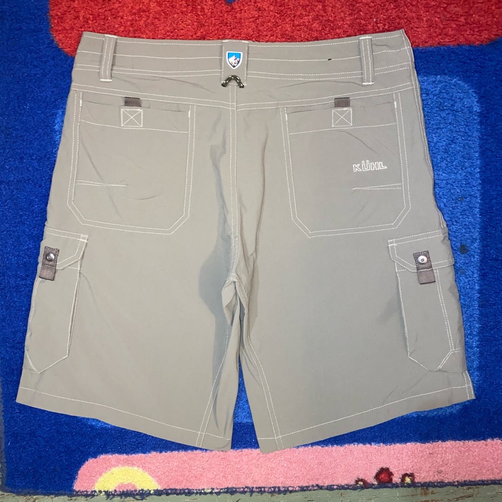 Kuhl Renegade Cargo Shorts Mens Sz 34 Nylon Stretch Outdoors Hiking Gorpcore 12”